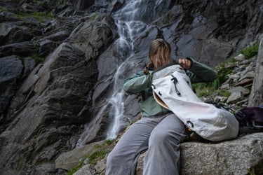 In Use Image Whiteout Backpack Climbing