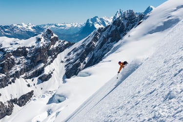 ski touring downhill