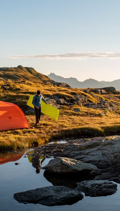 Wild Camping with Ultra Sleeping Mat and Venus Tent