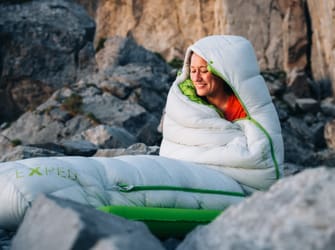 Camping with Ultra sleepingbag