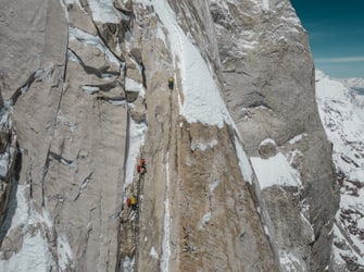 Climbing Meru Peak