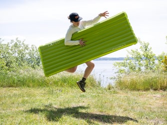 Sleeping Mat with jumping woman