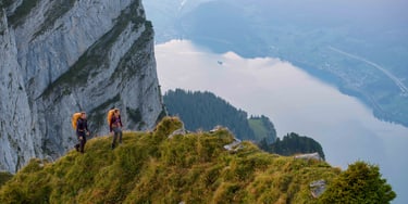 In Use Image Backpack Skyline Hiking