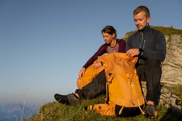 In Use Image Backpack Skyline Hiking