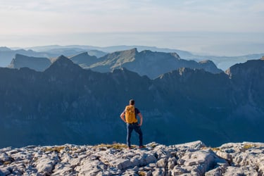 In Use Image Backpack Skyline Hiking