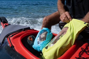 Drybag Versa Clear canoe