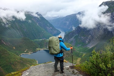 hiking during wet weather