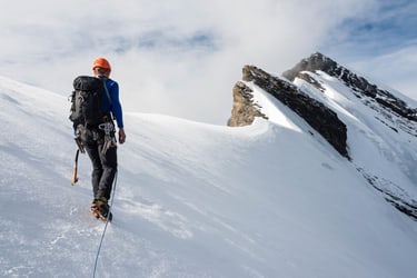 walking on top of the hill