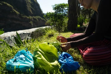 Stuffbag Ultra in use