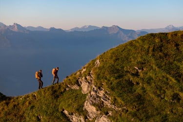 In Use Image Backpack Skyline Hiking