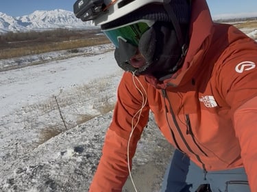 Simon auf dem Weg nach Kirgisistan